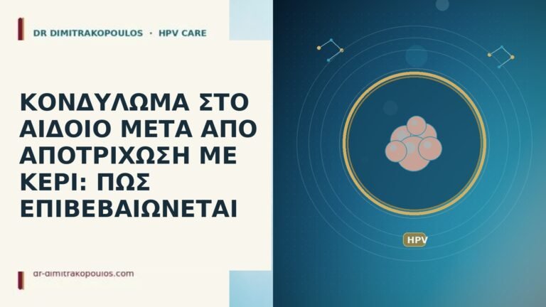 ΚΟΝΔΥΛΩΜΑ ΣΤΟ ΑΙΔΟΙΟ ΜΕΤΑ ΑΠΟ ΑΠΟΤΡΙΧΩΣΗ ΜΕ ΚΕΡΙ: ΠΩΣ ΕΠΙΒΕΒΑΙΩΝΕΤΑΙ