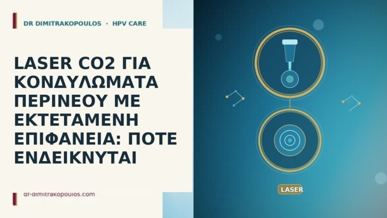 LASER CO2 ΓΙΑ ΚΟΝΔΥΛΩΜΑΤΑ ΠΕΡΙΝΕΟΥ ΜΕ ΕΚΤΕΤΑΜΕΝΗ ΕΠΙΦΑΝΕΙΑ: ΠΟΤΕ ΕΝΔΕΙΚΝΥΤΑΙ