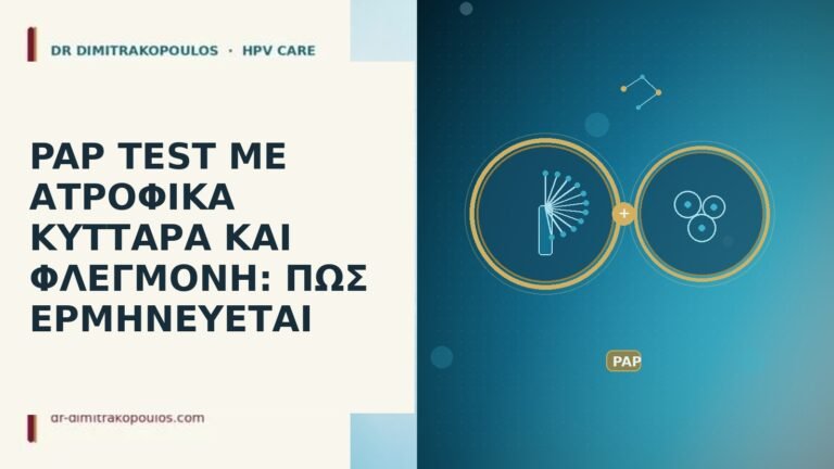 PAP TEST ΜΕ ΑΤΡΟΦΙΚΑ ΚΥΤΤΑΡΑ ΚΑΙ ΦΛΕΓΜΟΝΗ: ΠΩΣ ΕΡΜΗΝΕΥΕΤΑΙ