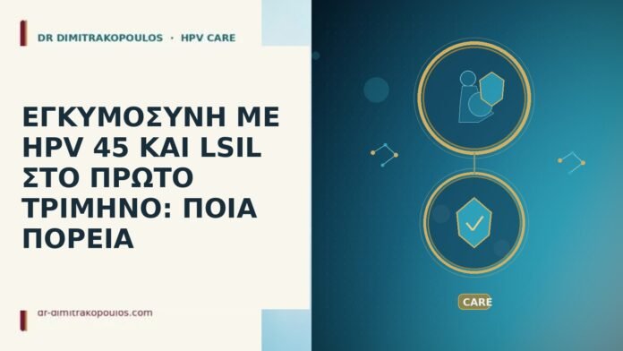 ΕΓΚΥΜΟΣΥΝΗ ΜΕ HPV 45 ΚΑΙ LSIL ΣΤΟ ΠΡΩΤΟ ΤΡΙΜΗΝΟ: ΠΟΙΑ