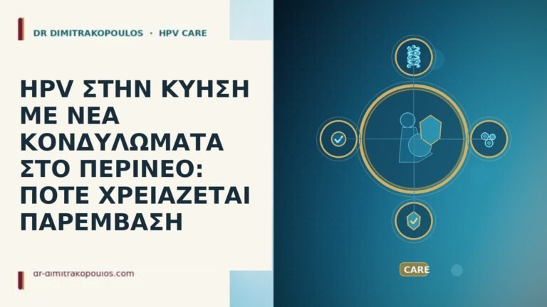 HPV ΣΤΗΝ ΚΥΗΣΗ ΜΕ ΝΕΑ ΚΟΝΔΥΛΩΜΑΤΑ ΣΤΟ ΠΕΡΙΝΕΟ: ΠΟΤΕ ΧΡΕΙΑΖΕΤΑΙ