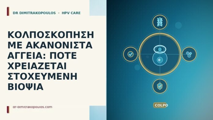 ΚΟΛΠΟΣΚΟΠΗΣΗ ΜΕ ΑΚΑΝΟΝΙΣΤΑ ΑΓΓΕΙΑ: ΠΟΤΕ ΧΡΕΙΑΖΕΤΑΙ ΣΤΟΧΕΥΜΕΝΗ ΒΙΟΨΙΑ ΚΟΛΠΟΣΚΟΠΗΣΗ ΜΕ ΑΚΑΝΟΝΙΣΤΑ ΑΓΓΕΙΑ: ΠΟΤΕ ΧΡΕΙΑΖΕΤΑΙ ΣΤΟΧΕΥΜΕΝΗ ΒΙΟΨΙΑ