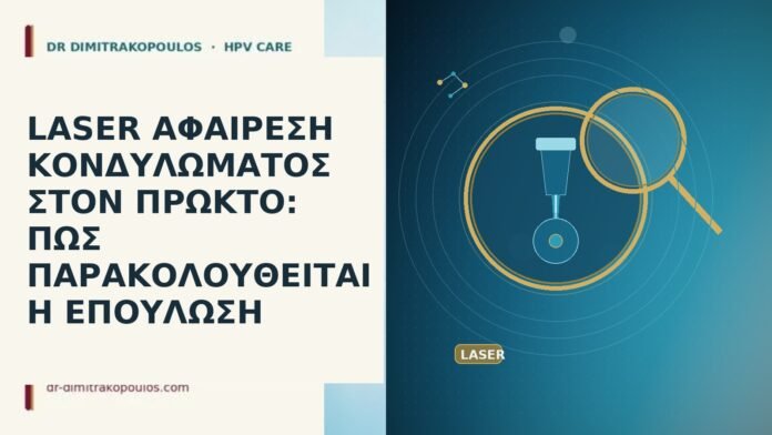 LASER ΑΦΑΙΡΕΣΗ ΚΟΝΔΥΛΩΜΑΤΟΣ ΣΤΟΝ ΠΡΩΚΤΟ: ΠΩΣ ΠΑΡΑΚΟΛΟΥΘΕΙΤΑΙ Η ΕΠΟΥΛΩΣΗ