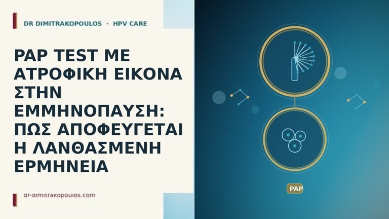 PAP TEST ΜΕ ΑΤΡΟΦΙΚΗ ΕΙΚΟΝΑ ΣΤΗΝ ΕΜΜΗΝΟΠΑΥΣΗ: ΠΩΣ ΑΠΟΦΕΥΓΕΤΑΙ Η