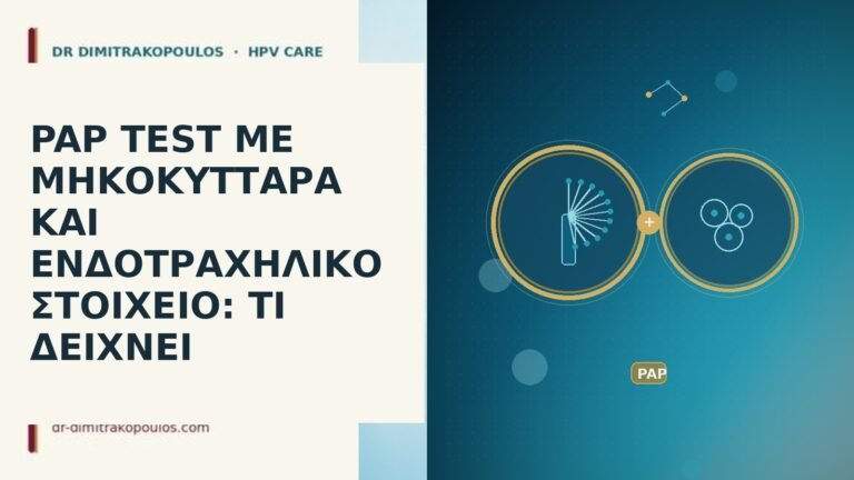 PAP TEST ΜΕ ΜΗΚΟΚΥΤΤΑΡΑ ΚΑΙ ΕΝΔΟΤΡΑΧΗΛΙΚΟ ΣΤΟΙΧΕΙΟ: ΤΙ ΔΕΙΧΝΕΙ