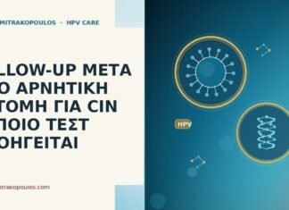 FOLLOW-UP ΜΕΤΑ ΑΠΟ ΑΡΝΗΤΙΚΗ ΕΚΤΟΜΗ ΓΙΑ CIN 2: ΠΟΙΟ ΤΕΣΤ