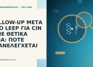 FOLLOW-UP ΜΕΤΑ ΑΠΟ LEEP ΓΙΑ CIN 3 ΜΕ ΘΕΤΙΚΑ ΟΡΙΑ: