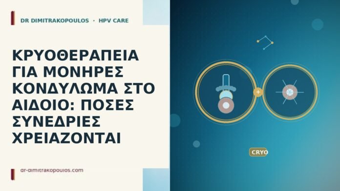 ΚΡΥΟΘΕΡΑΠΕΙΑ ΓΙΑ ΜΟΝΗΡΕΣ ΚΟΝΔΥΛΩΜΑ ΣΤΟ ΑΙΔΟΙΟ: ΠΟΣΕΣ ΣΥΝΕΔΡΙΕΣ ΧΡΕΙΑΖΟΝΤΑΙ ΚΡΥΟΘΕΡΑΠΕΙΑ ΓΙΑ ΜΟΝΗΡΕΣ ΚΟΝΔΥΛΩΜΑ ΣΤΟ ΑΙΔΟΙΟ: ΠΟΣΕΣ ΣΥΝΕΔΡΙΕΣ ΧΡΕΙΑΖΟΝΤΑΙ