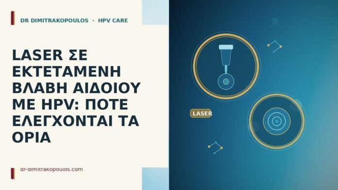 LASER ΣΕ ΕΚΤΕΤΑΜΕΝΗ ΒΛΑΒΗ ΑΙΔΟΙΟΥ ΜΕ HPV: ΠΟΤΕ ΕΛΕΓΧΟΝΤΑΙ ΤΑ ΟΡΙΑ LASER ΣΕ ΕΚΤΕΤΑΜΕΝΗ ΒΛΑΒΗ ΑΙΔΟΙΟΥ ΜΕ HPV: ΠΟΤΕ ΕΛΕΓΧΟΝΤΑΙ ΤΑ
