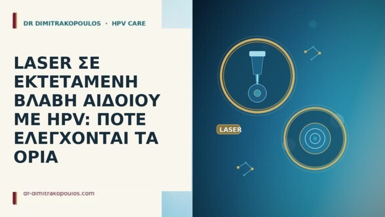 LASER ΣΕ ΕΚΤΕΤΑΜΕΝΗ ΒΛΑΒΗ ΑΙΔΟΙΟΥ ΜΕ HPV: ΠΟΤΕ ΕΛΕΓΧΟΝΤΑΙ ΤΑ