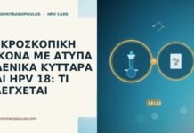 ΜΙΚΡΟΣΚΟΠΙΚΗ ΕΙΚΟΝΑ ΜΕ ΑΤΥΠΑ ΑΔΕΝΙΚΑ ΚΥΤΤΑΡΑ ΚΑΙ HPV 18: ΤΙ ΕΛΕΓΧΕΤΑΙ ΜΙΚΡΟΣΚΟΠΙΚΗ ΕΙΚΟΝΑ ΜΕ ΑΤΥΠΑ ΑΔΕΝΙΚΑ ΚΥΤΤΑΡΑ ΚΑΙ HPV 18: ΤΙ