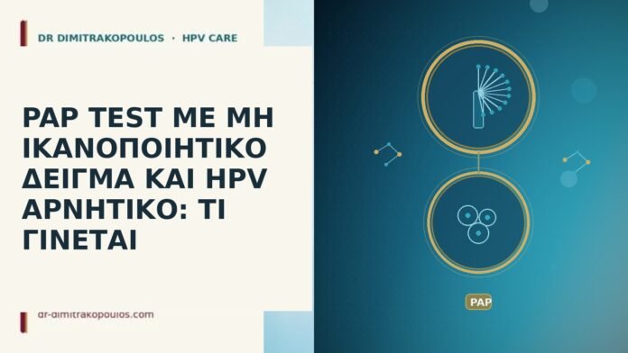 PAP TEST ΜΕ ΜΗ ΙΚΑΝΟΠΟΙΗΤΙΚΟ ΔΕΙΓΜΑ ΚΑΙ HPV ΑΡΝΗΤΙΚΟ: ΤΙ ΓΙΝΕΤΑΙ PAP TEST ΜΕ ΜΗ ΙΚΑΝΟΠΟΙΗΤΙΚΟ ΔΕΙΓΜΑ ΚΑΙ HPV ΑΡΝΗΤΙΚΟ: ΤΙ