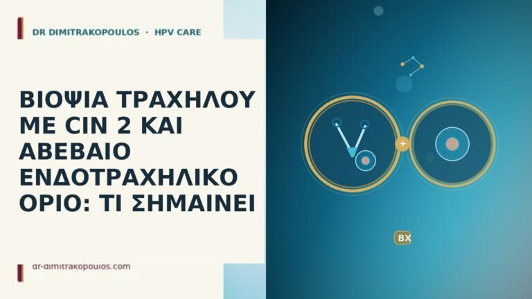 ΒΙΟΨΙΑ ΤΡΑΧΗΛΟΥ ΜΕ CIN 2 ΚΑΙ ΑΒΕΒΑΙΟ ΕΝΔΟΤΡΑΧΗΛΙΚΟ ΟΡΙΟ: ΤΙ