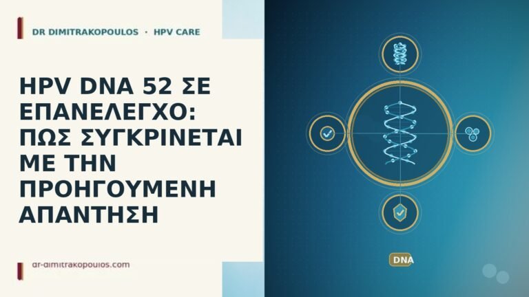 HPV DNA 52 ΣΕ ΕΠΑΝΕΛΕΓΧΟ: ΠΩΣ ΣΥΓΚΡΙΝΕΤΑΙ ΜΕ ΤΗΝ ΠΡΟΗΓΟΥΜΕΝΗ