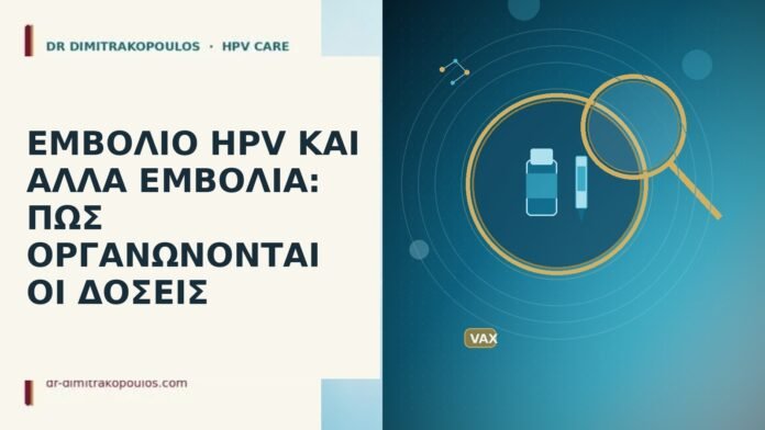 ΕΜΒΟΛΙΟ HPV ΚΑΙ ΑΛΛΑ ΕΜΒΟΛΙΑ: ΠΩΣ ΟΡΓΑΝΩΝΟΝΤΑΙ ΟΙ ΔΟΣΕΙΣ