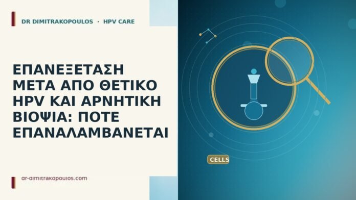 ΕΠΑΝΕΞΕΤΑΣΗ ΜΕΤΑ ΑΠΟ ΘΕΤΙΚΟ HPV ΚΑΙ ΑΡΝΗΤΙΚΗ ΒΙΟΨΙΑ: ΠΟΤΕ ΕΠΑΝΑΛΑΜΒΑΝΕΤΑΙ