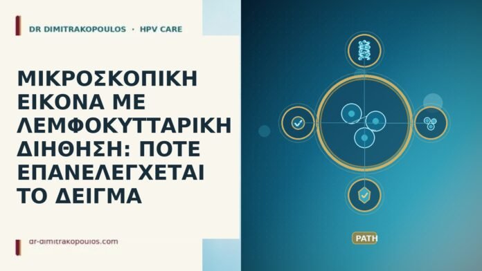 ΜΙΚΡΟΣΚΟΠΙΚΗ ΕΙΚΟΝΑ ΜΕ ΛΕΜΦΟΚΥΤΤΑΡΙΚΗ ΔΙΗΘΗΣΗ: ΠΟΤΕ ΕΠΑΝΕΛΕΓΧΕΤΑΙ ΤΟ ΔΕΙΓΜΑ