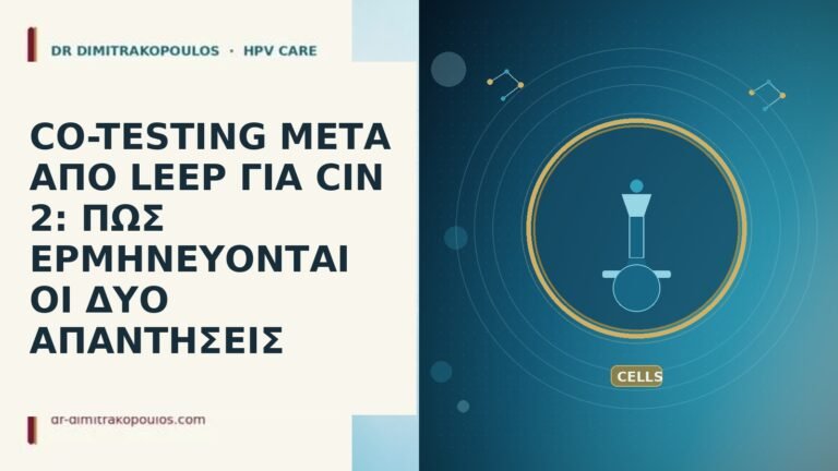 CO-TESTING ΜΕΤΑ ΑΠΟ LEEP ΓΙΑ CIN 2: ΠΩΣ ΕΡΜΗΝΕΥΟΝΤΑΙ ΟΙ