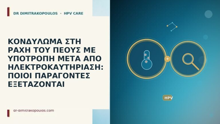 ΚΟΝΔΥΛΩΜΑ ΣΤΗ ΡΑΧΗ ΤΟΥ ΠΕΟΥΣ ΜΕ ΥΠΟΤΡΟΠΗ ΜΕΤΑ ΑΠΟ ΗΛΕΚΤΡΟΚΑΥΤΗΡΙΑΣΗ: