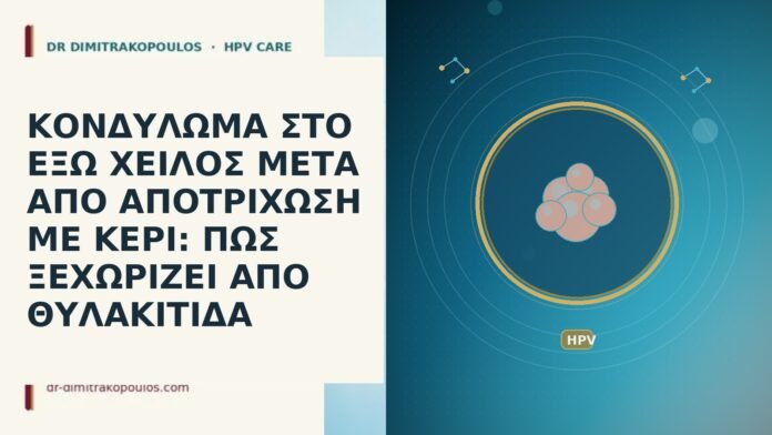 ΚΟΝΔΥΛΩΜΑ ΣΤΟ ΕΞΩ ΧΕΙΛΟΣ ΜΕΤΑ ΑΠΟ ΑΠΟΤΡΙΧΩΣΗ ΜΕ ΚΕΡΙ: ΠΩΣ