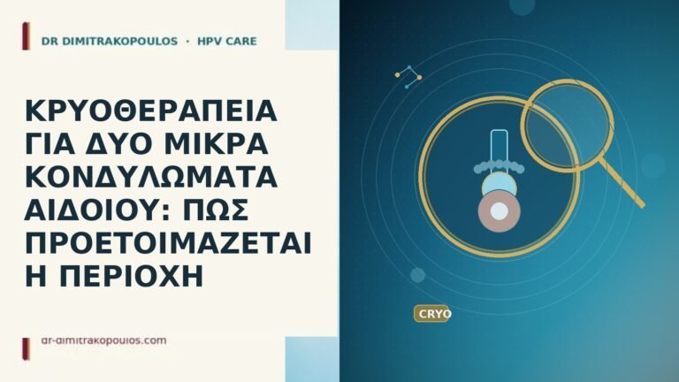 ΚΡΥΟΘΕΡΑΠΕΙΑ ΓΙΑ ΔΥΟ ΜΙΚΡΑ ΚΟΝΔΥΛΩΜΑΤΑ ΑΙΔΟΙΟΥ: ΠΩΣ ΠΡΟΕΤΟΙΜΑΖΕΤΑΙ Η ΠΕΡΙΟΧΗ