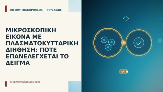 ΜΙΚΡΟΣΚΟΠΙΚΗ ΕΙΚΟΝΑ ΜΕ ΠΛΑΣΜΑΤΟΚΥΤΤΑΡΙΚΗ ΔΙΗΘΗΣΗ: ΠΟΤΕ ΕΠΑΝΕΛΕΓΧΕΤΑΙ ΤΟ ΔΕΙΓΜΑ
