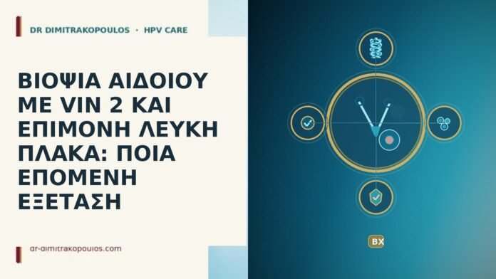 ΒΙΟΨΙΑ ΑΙΔΟΙΟΥ ΜΕ VIN 2 ΚΑΙ ΕΠΙΜΟΝΗ ΛΕΥΚΗ ΠΛΑΚΑ: ΠΟΙΑ ΕΠΟΜΕΝΗ ΕΞΕΤΑΣΗ ΒΙΟΨΙΑ ΑΙΔΟΙΟΥ ΜΕ VIN 2 ΚΑΙ ΕΠΙΜΟΝΗ ΛΕΥΚΗ ΠΛΑΚΑ: ΠΟΙΑ