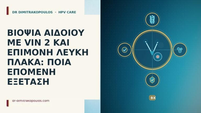 ΒΙΟΨΙΑ ΑΙΔΟΙΟΥ ΜΕ VIN 2 ΚΑΙ ΕΠΙΜΟΝΗ ΛΕΥΚΗ ΠΛΑΚΑ: ΠΟΙΑ