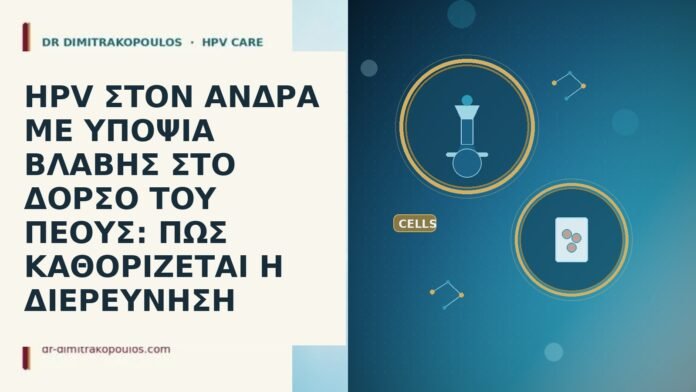 HPV ΣΤΟΝ ΑΝΔΡΑ ΜΕ ΥΠΟΨΙΑ ΒΛΑΒΗΣ ΣΤΟ ΔΟΡΣΟ ΤΟΥ ΠΕΟΥΣ: