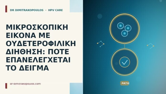 ΜΙΚΡΟΣΚΟΠΙΚΗ ΕΙΚΟΝΑ ΜΕ ΟΥΔΕΤΕΡΟΦΙΛΙΚΗ ΔΙΗΘΗΣΗ: ΠΟΤΕ ΕΠΑΝΕΛΕΓΧΕΤΑΙ ΤΟ ΔΕΙΓΜΑ