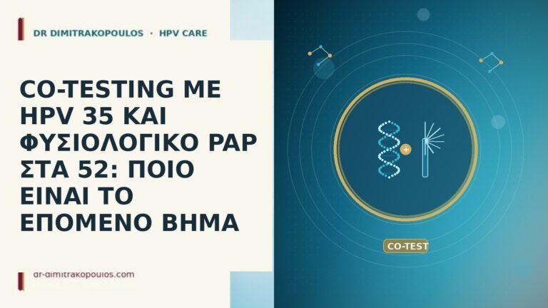 CO-TESTING ΜΕ HPV 35 ΚΑΙ ΦΥΣΙΟΛΟΓΙΚΟ PAP ΣΤΑ 52: ΠΟΙΟ