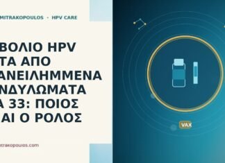 ΕΜΒΟΛΙΟ HPV ΜΕΤΑ ΑΠΟ ΕΠΑΝΕΙΛΗΜΜΕΝΑ ΚΟΝΔΥΛΩΜΑΤΑ ΣΤΑ 33: ΠΟΙΟΣ ΕΙΝΑΙ