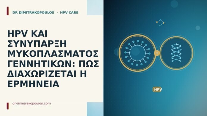 HPV ΚΑΙ ΣΥΝΥΠΑΡΞΗ ΜΥΚΟΠΛΑΣΜΑΤΟΣ ΓΕΝΝΗΤΙΚΩΝ: ΠΩΣ ΔΙΑΧΩΡΙΖΕΤΑΙ Η ΕΡΜΗΝΕΙΑ HPV ΚΑΙ ΣΥΝΥΠΑΡΞΗ ΜΥΚΟΠΛΑΣΜΑΤΟΣ ΓΕΝΝΗΤΙΚΩΝ: ΠΩΣ ΔΙΑΧΩΡΙΖΕΤΑΙ Η ΕΡΜΗΝΕΙΑ