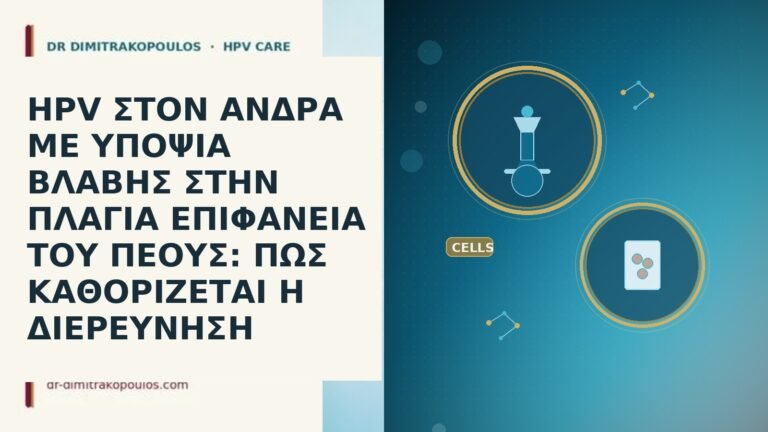 HPV ΣΤΟΝ ΑΝΔΡΑ ΜΕ ΥΠΟΨΙΑ ΒΛΑΒΗΣ ΣΤΗΝ ΠΛΑΓΙΑ ΕΠΙΦΑΝΕΙΑ ΤΟΥ
