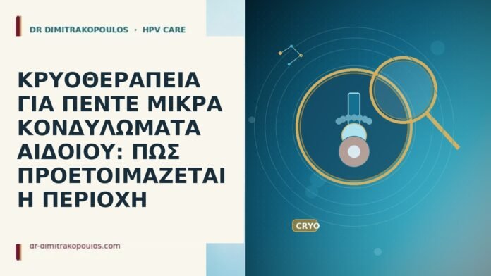 ΚΡΥΟΘΕΡΑΠΕΙΑ ΓΙΑ ΠΕΝΤΕ ΜΙΚΡΑ ΚΟΝΔΥΛΩΜΑΤΑ ΑΙΔΟΙΟΥ: ΠΩΣ ΠΡΟΕΤΟΙΜΑΖΕΤΑΙ Η ΠΕΡΙΟΧΗ