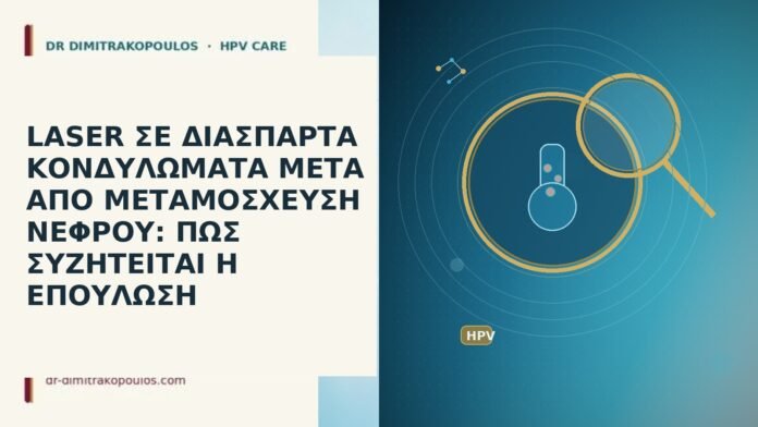 LASER ΣΕ ΔΙΑΣΠΑΡΤΑ ΚΟΝΔΥΛΩΜΑΤΑ ΜΕΤΑ ΑΠΟ ΜΕΤΑΜΟΣΧΕΥΣΗ ΝΕΦΡΟΥ: ΠΩΣ ΣΥΖΗΤΕΙΤΑΙ Η ΕΠΟΥΛΩΣΗ LASER ΣΕ ΔΙΑΣΠΑΡΤΑ ΚΟΝΔΥΛΩΜΑΤΑ ΜΕΤΑ ΑΠΟ ΜΕΤΑΜΟΣΧΕΥΣΗ ΝΕΦΡΟΥ: ΠΩΣ ΣΥΖΗΤΕΙΤΑΙ