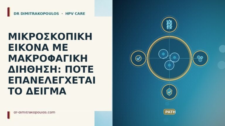 ΜΙΚΡΟΣΚΟΠΙΚΗ ΕΙΚΟΝΑ ΜΕ ΜΑΚΡΟΦΑΓΙΚΗ ΔΙΗΘΗΣΗ: ΠΟΤΕ ΕΠΑΝΕΛΕΓΧΕΤΑΙ ΤΟ ΔΕΙΓΜΑ