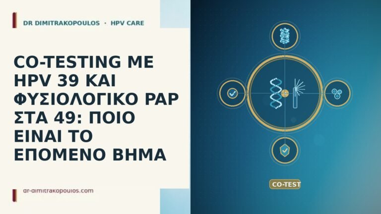 CO-TESTING ΜΕ HPV 39 ΚΑΙ ΦΥΣΙΟΛΟΓΙΚΟ PAP ΣΤΑ 49: ΠΟΙΟ