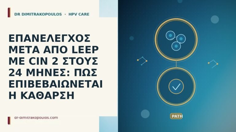 ΕΠΑΝΕΛΕΓΧΟΣ ΜΕΤΑ ΑΠΟ LEEP ΜΕ CIN 2 ΣΤΟΥΣ 24 ΜΗΝΕΣ: