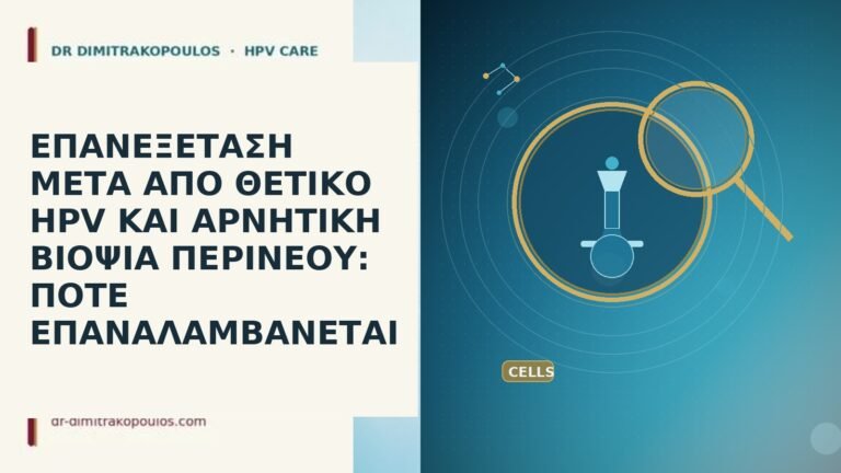 ΕΠΑΝΕΞΕΤΑΣΗ ΜΕΤΑ ΑΠΟ ΘΕΤΙΚΟ HPV ΚΑΙ ΑΡΝΗΤΙΚΗ ΒΙΟΨΙΑ ΠΕΡΙΝΕΟΥ: ΠΟΤΕ