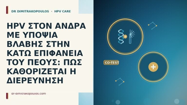 HPV ΣΤΟΝ ΑΝΔΡΑ ΜΕ ΥΠΟΨΙΑ ΒΛΑΒΗΣ ΣΤΗΝ ΚΑΤΩ ΕΠΙΦΑΝΕΙΑ ΤΟΥ