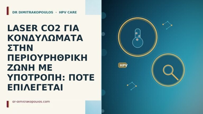 LASER CO2 ΓΙΑ ΚΟΝΔΥΛΩΜΑΤΑ ΣΤΗΝ ΠΕΡΙΟΥΡΗΘΡΙΚΗ ΖΩΝΗ ΜΕ ΥΠΟΤΡΟΠΗ: ΠΟΤΕ