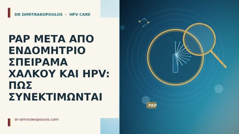 PAP ΜΕΤΑ ΑΠΟ ΕΝΔΟΜΗΤΡΙΟ ΣΠΕΙΡΑΜΑ ΧΑΛΚΟΥ ΚΑΙ HPV: ΠΩΣ ΣΥΝΕΚΤΙΜΩΝΤΑΙ