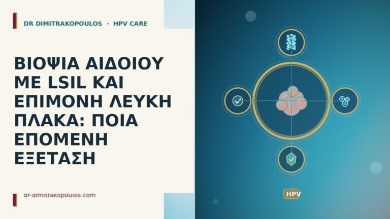 ΒΙΟΨΙΑ ΑΙΔΟΙΟΥ ΜΕ LSIL ΚΑΙ ΕΠΙΜΟΝΗ ΛΕΥΚΗ ΠΛΑΚΑ: ΠΟΙΑ ΕΠΟΜΕΝΗ
