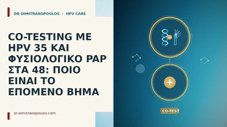 CO-TESTING ΜΕ HPV 35 ΚΑΙ ΦΥΣΙΟΛΟΓΙΚΟ PAP ΣΤΑ 48: ΠΟΙΟ