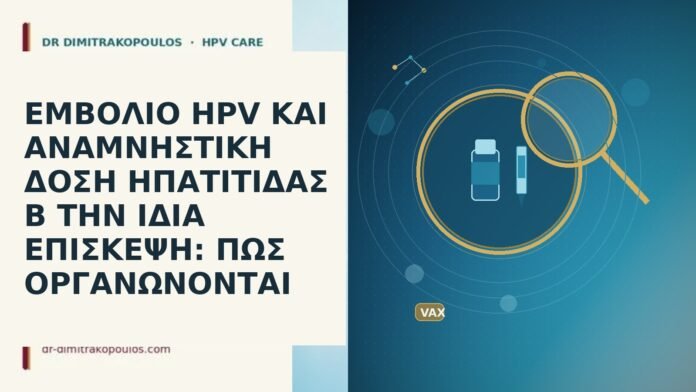 ΕΜΒΟΛΙΟ HPV ΚΑΙ ΑΝΑΜΝΗΣΤΙΚΗ ΔΟΣΗ ΗΠΑΤΙΤΙΔΑΣ Β ΤΗΝ ΙΔΙΑ ΕΠΙΣΚΕΨΗ: