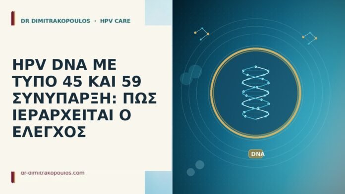 HPV DNA ΜΕ ΤΥΠΟ 45 ΚΑΙ 59 ΣΥΝΥΠΑΡΞΗ: ΠΩΣ ΙΕΡΑΡΧΕΙΤΑΙ Ο ΕΛΕΓΧΟΣ HPV DNA ΜΕ ΤΥΠΟ 45 ΚΑΙ 59 ΣΥΝΥΠΑΡΞΗ: ΠΩΣ ΙΕΡΑΡΧΕΙΤΑΙ