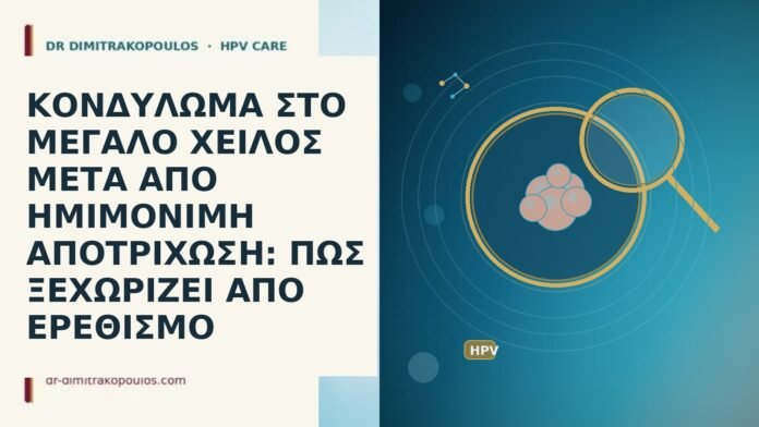 ΚΟΝΔΥΛΩΜΑ ΣΤΟ ΜΕΓΑΛΟ ΧΕΙΛΟΣ ΜΕΤΑ ΑΠΟ ΗΜΙΜΟΝΙΜΗ ΑΠΟΤΡΙΧΩΣΗ: ΠΩΣ ΞΕΧΩΡΙΖΕΙ