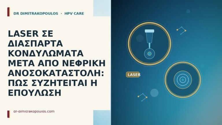 LASER ΣΕ ΔΙΑΣΠΑΡΤΑ ΚΟΝΔΥΛΩΜΑΤΑ ΜΕΤΑ ΑΠΟ ΝΕΦΡΙΚΗ ΑΝΟΣΟΚΑΤΑΣΤΟΛΗ: ΠΩΣ ΣΥΖΗΤΕΙΤΑΙ