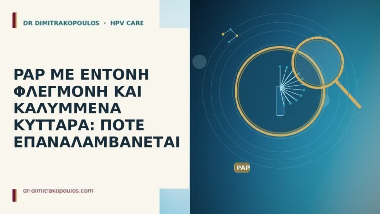 PAP ΜΕ ΕΝΤΟΝΗ ΦΛΕΓΜΟΝΗ ΚΑΙ ΚΑΛΥΜΜΕΝΑ ΚΥΤΤΑΡΑ: ΠΟΤΕ ΕΠΑΝΑΛΑΜΒΑΝΕΤΑΙ
